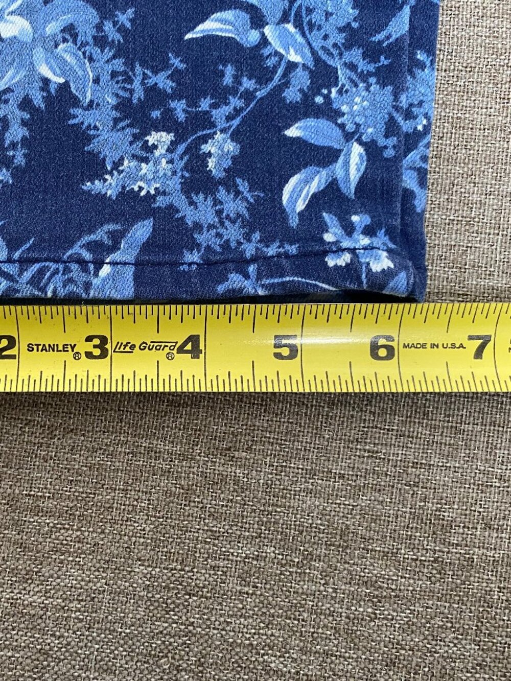 Talbots SLIM Ankle Denim Jeans Women's 10 Mid Rise Blue Floral Casual Pants - Picture 14 of 15